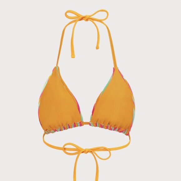 Berlook Plush Texture Stripe Halter Bikini Top and bottom 09 - Picture 10 of 16